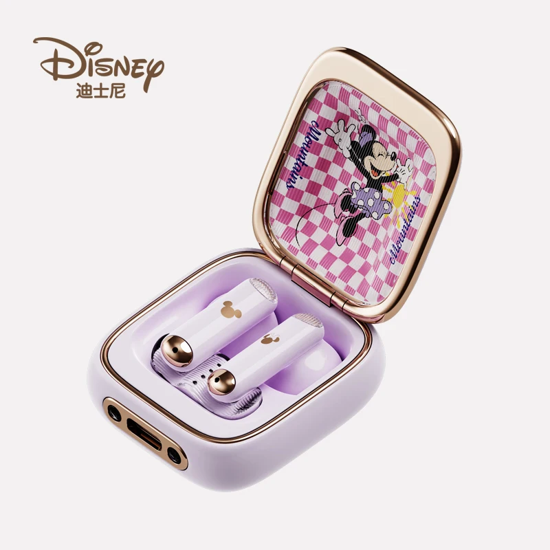 NEW Disney Q7 Space Capsule Bluetooth Earphone HIFI Sound Wireless In-ear Sports Waterproof Headset Long Standby Noise Reduction