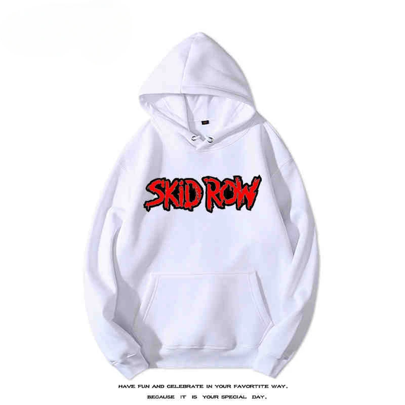 

2024Skid Row Hoodie Poor Street Band Unite World Rebellion Men's and Women's Cotton Casual Fleece Hoodie
