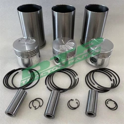 set of Pistons, Cylinder sleeves, Piston rings, Piston pins and circlips,Yangdong Y380T swirl chamber engine