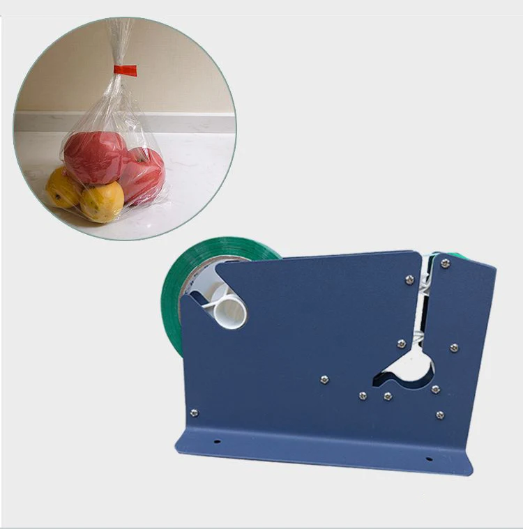 12mm Plastic Bag Neck Sealer Tape Cheap And Convenient Suitable For Sealing The Bag In Supermarket Vegetable Stores Diary Stores