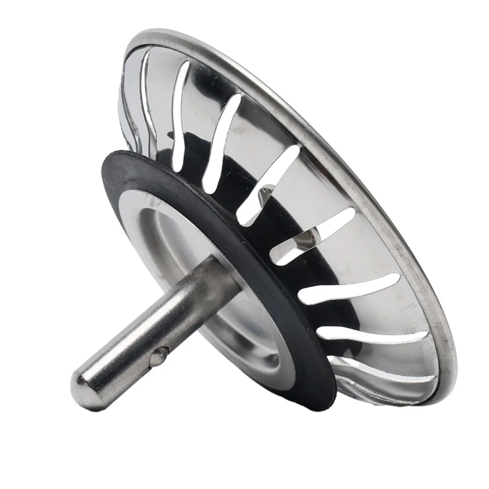 Stainless Steel Kitchen Sink Strainer 76mm Kitchen Water Basin Sink Drainer Strainer Basket Waste Stopper Filter - Image 3