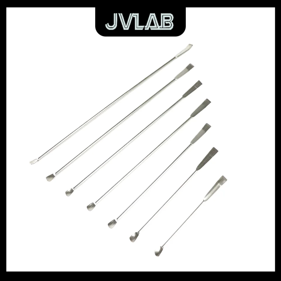 

NMR Tube Sampling Spoon 304 Stainless Steel Trace Scraper Square Cone Tip Shovel Lab Cell Safety Scraper JVLAB​