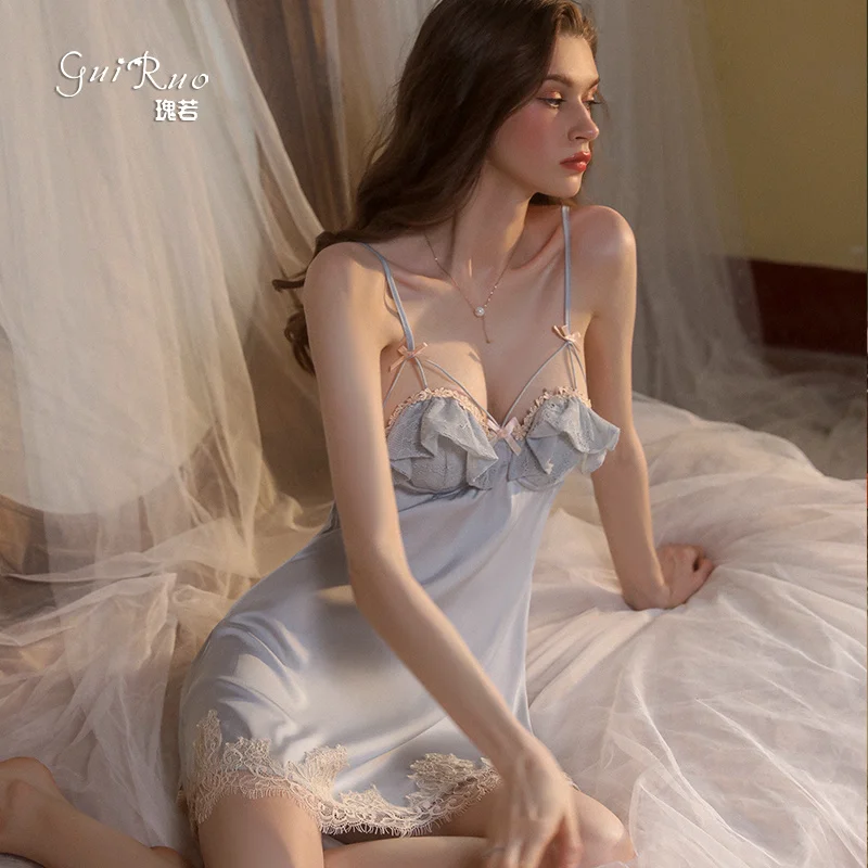 High-End French Socialite Lace Pure Desire Style Affordable Luxury and Sexy Women's Pajamas