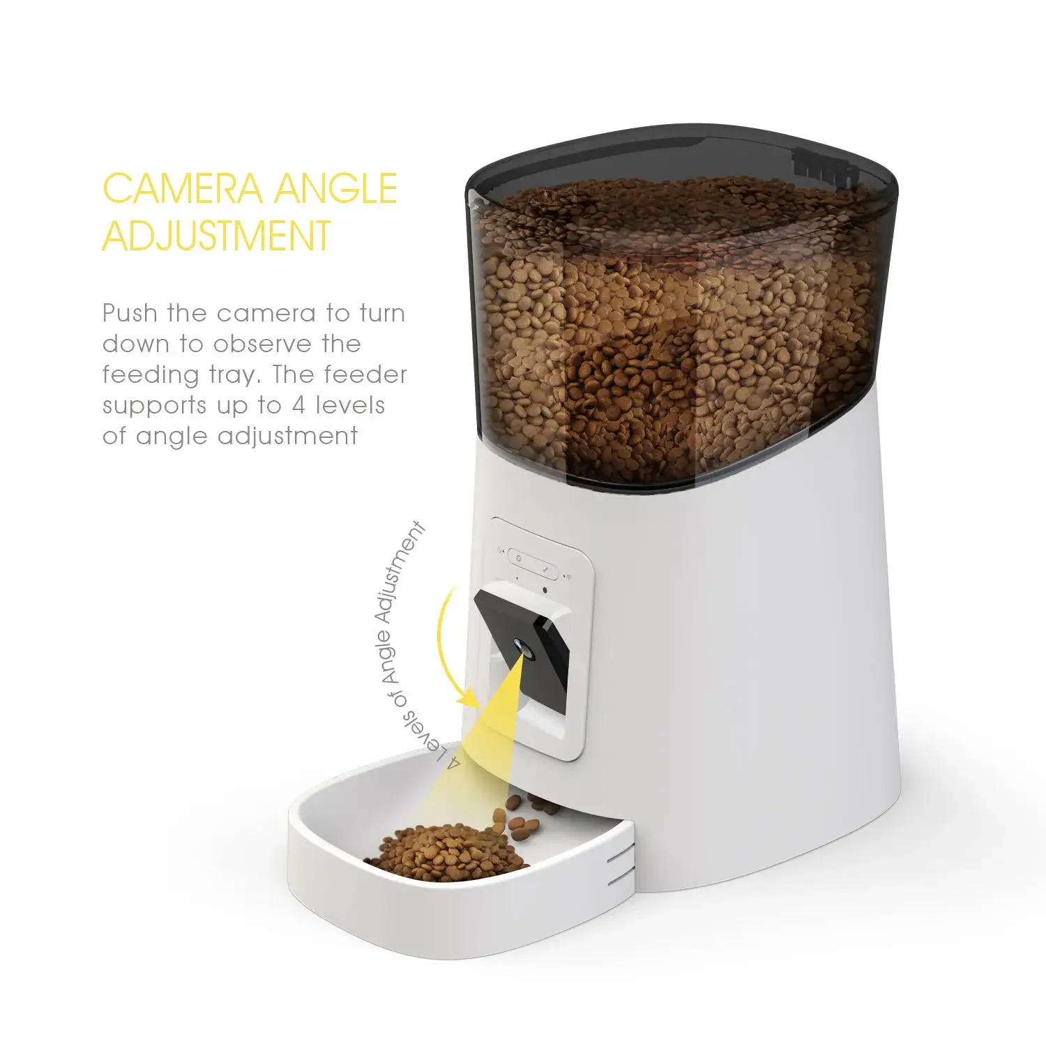 Hot Sale Smart Automatic Pet Feeder For Cats And Dogs Wifi Enabled Pet Smart Feeder With Camera