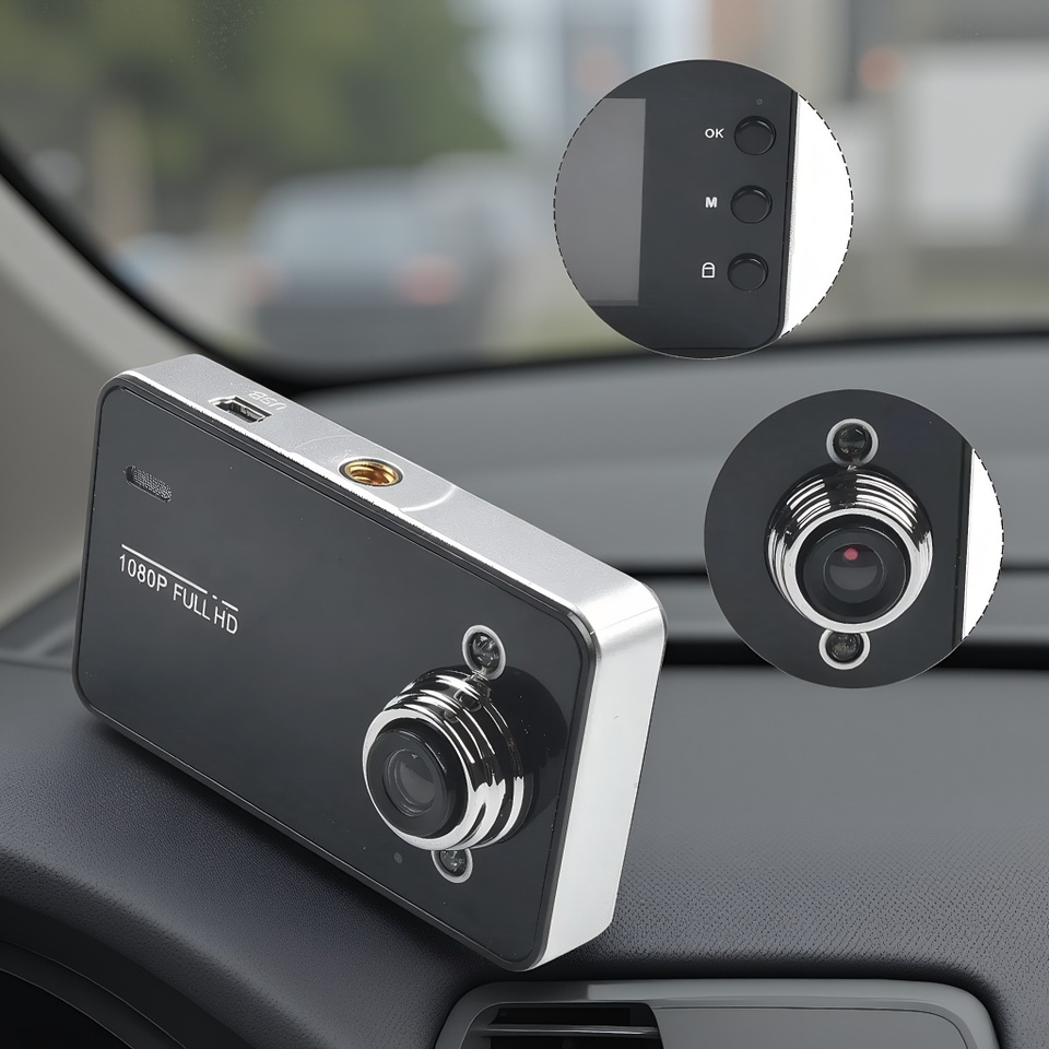  Car DVR Recorder with Night Vision: NTSC/PAL Video Output and Suction Cup Mount 