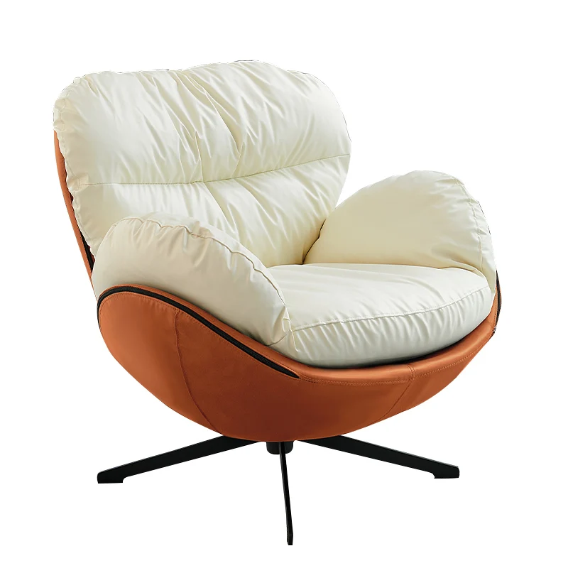 Nordic single sofa chair eggshell chair designer minimalist lazy casual swivel chair