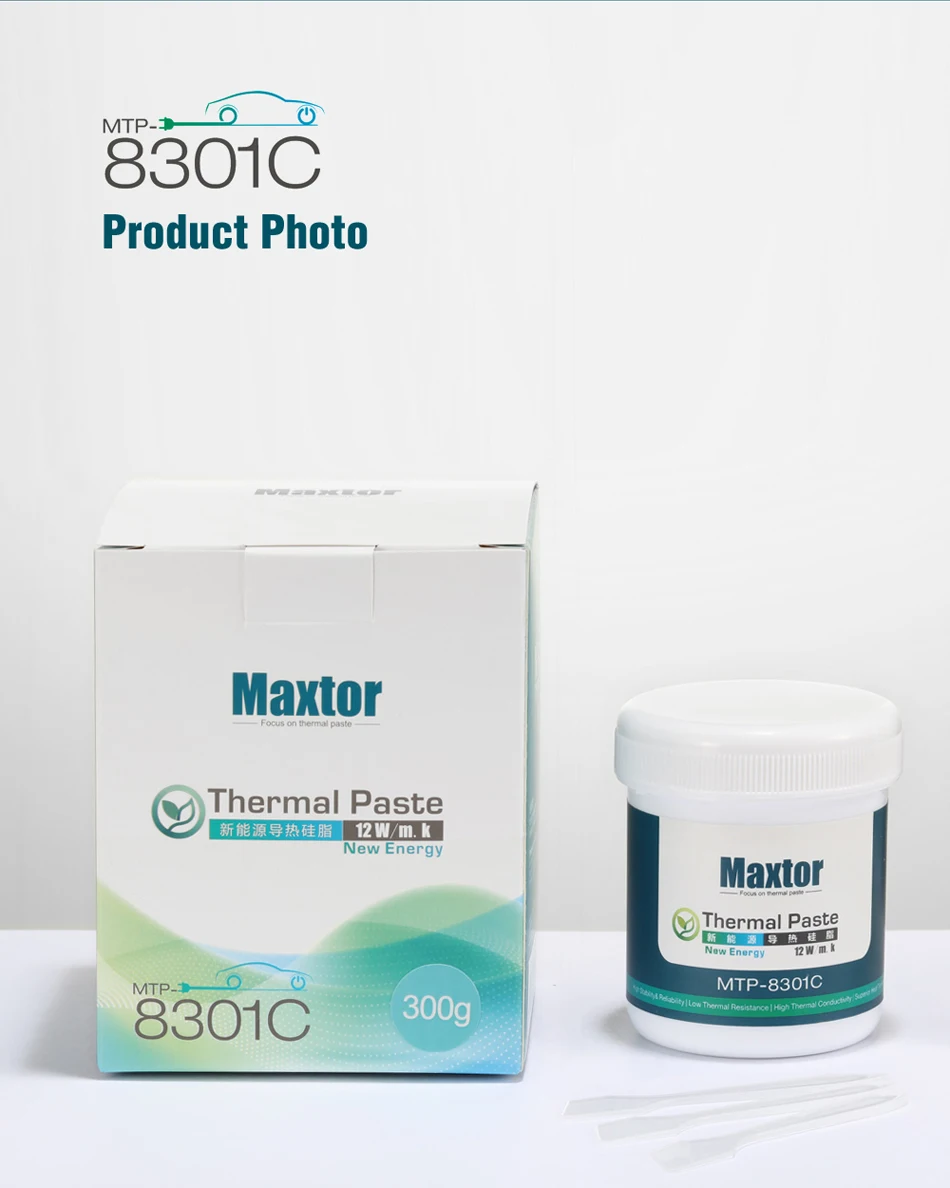 Maxtor 12W/m.k Thermal Paste 150g/300g Bulk Size, Factory Direct CPU GPU Thermal Compound for PC/PS4 Repair Shops