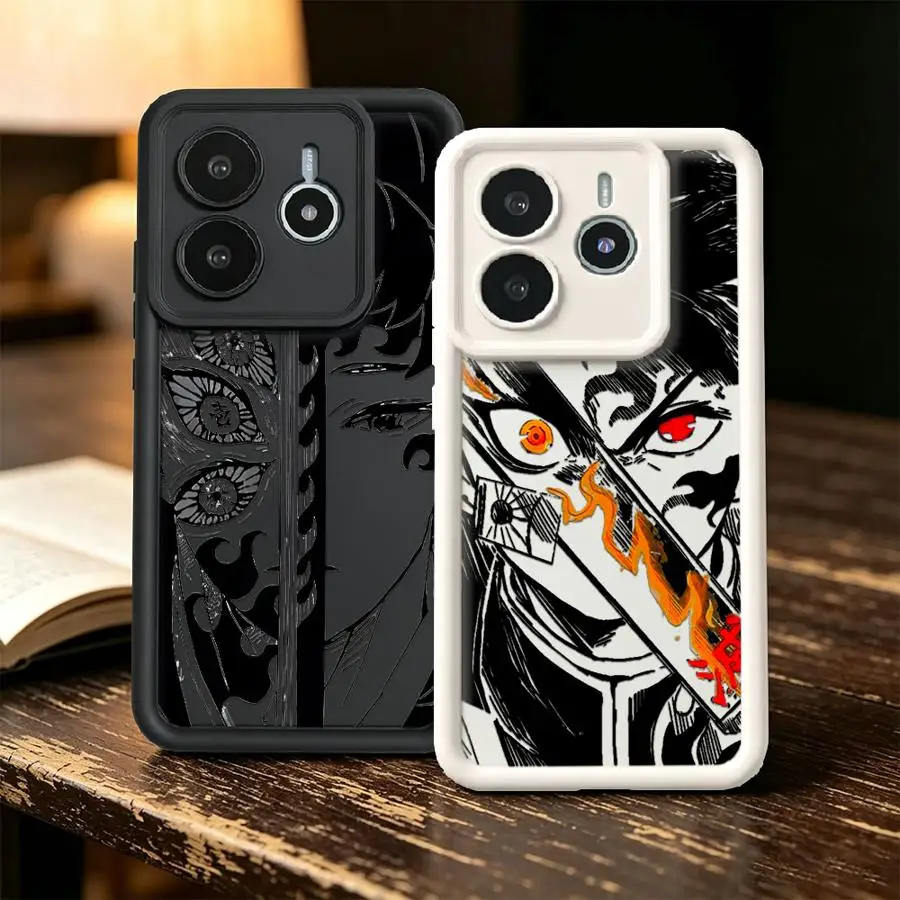 Чехол для телефона Xiaomi Redmi Note 15 Pro 14C 15A 11 11s A1 A2 A3 A4 12s 10 12C 13C Note 13 Pro Plus 12 Demon Anime S-Slayer
