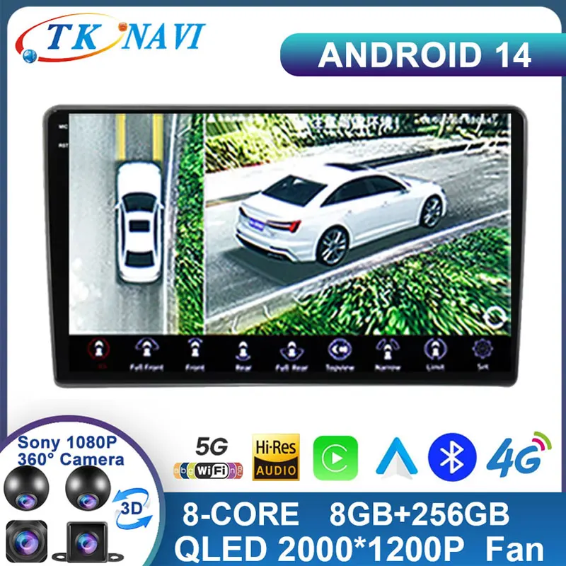 9 inch Android 14 For Opel Vauxhall Astra H G J Vectra Antara Zafira Corsa Vivaro Meriva Veda Combo 4G Carplay Auto No 2 Din DVD