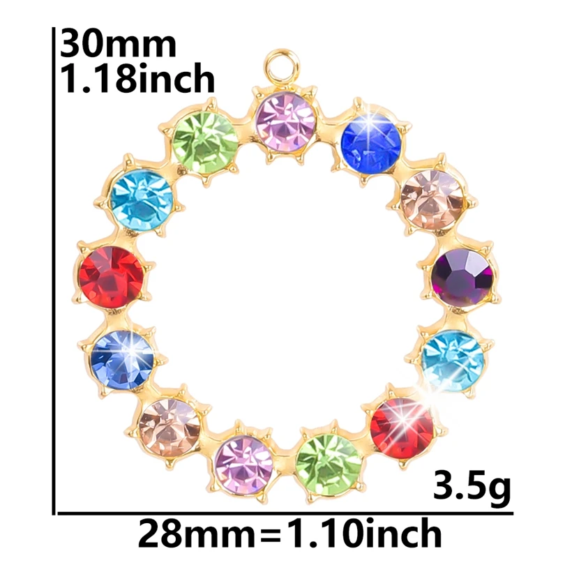 Gold Plated Star Moon Evil Eye Charms Set