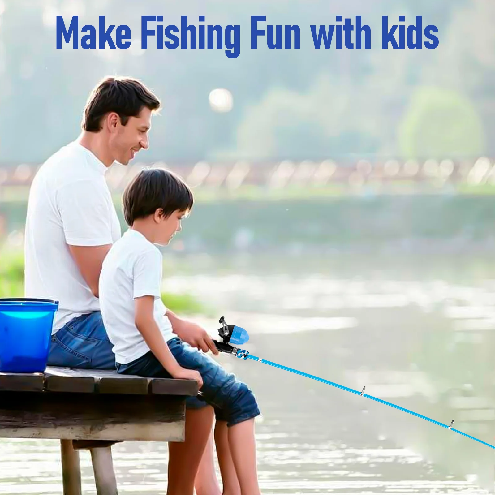 Kit pesca infantil Dr. Pescado – Caña telescópica con carrete Spincast