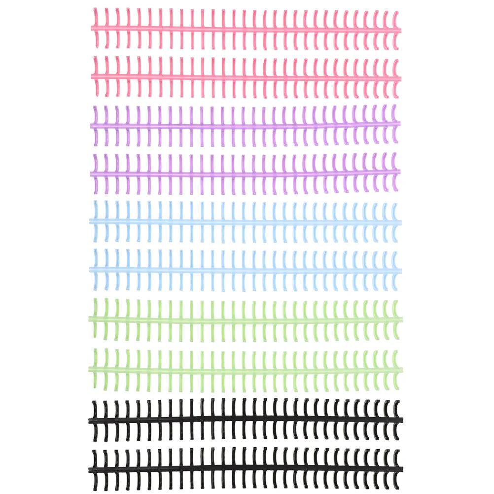 10 Pcs Loose Leaf Coil Binder Rings Plastic Colored Notebook Paper Binding Supplies High Class Material Easy Use Office