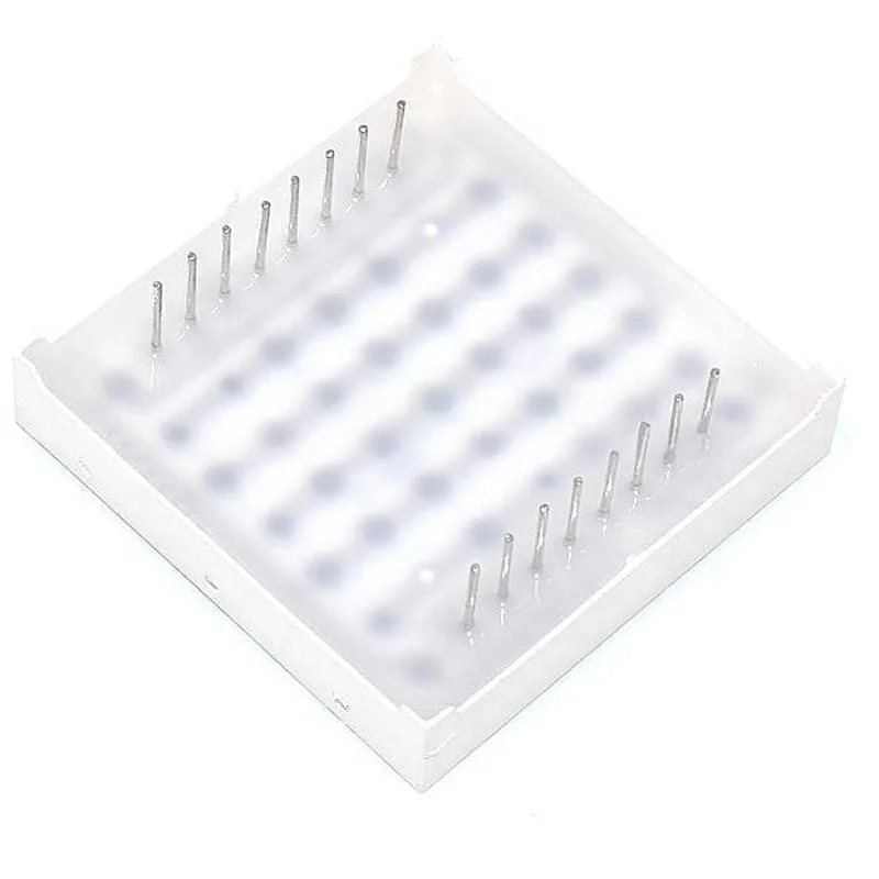 5PCS 3.75MM 8*8 LED Red High-Brightness Dot Matrix Module 1588AS Common Cathode 1588BS Common Anode Square Shape 38X38mm