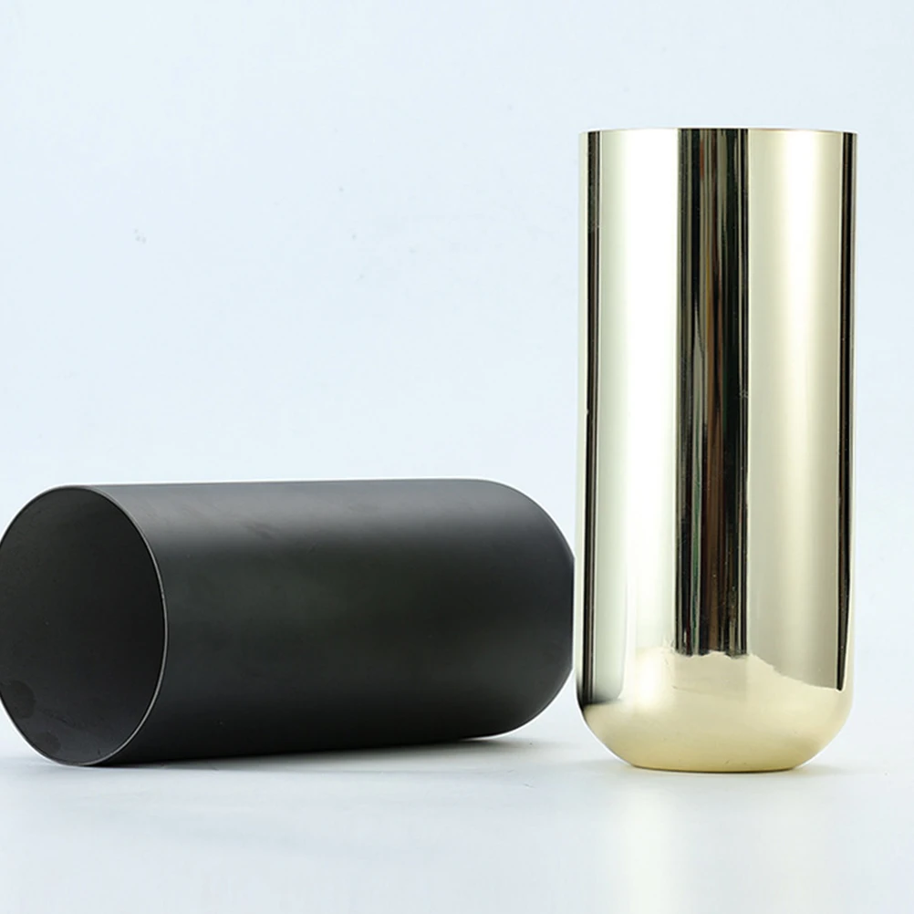 

Stainless Steel Vase Decorative Metal Flower Vase for Home Garden Kitchen Simple Floral Arrangement Pot Dinning Table