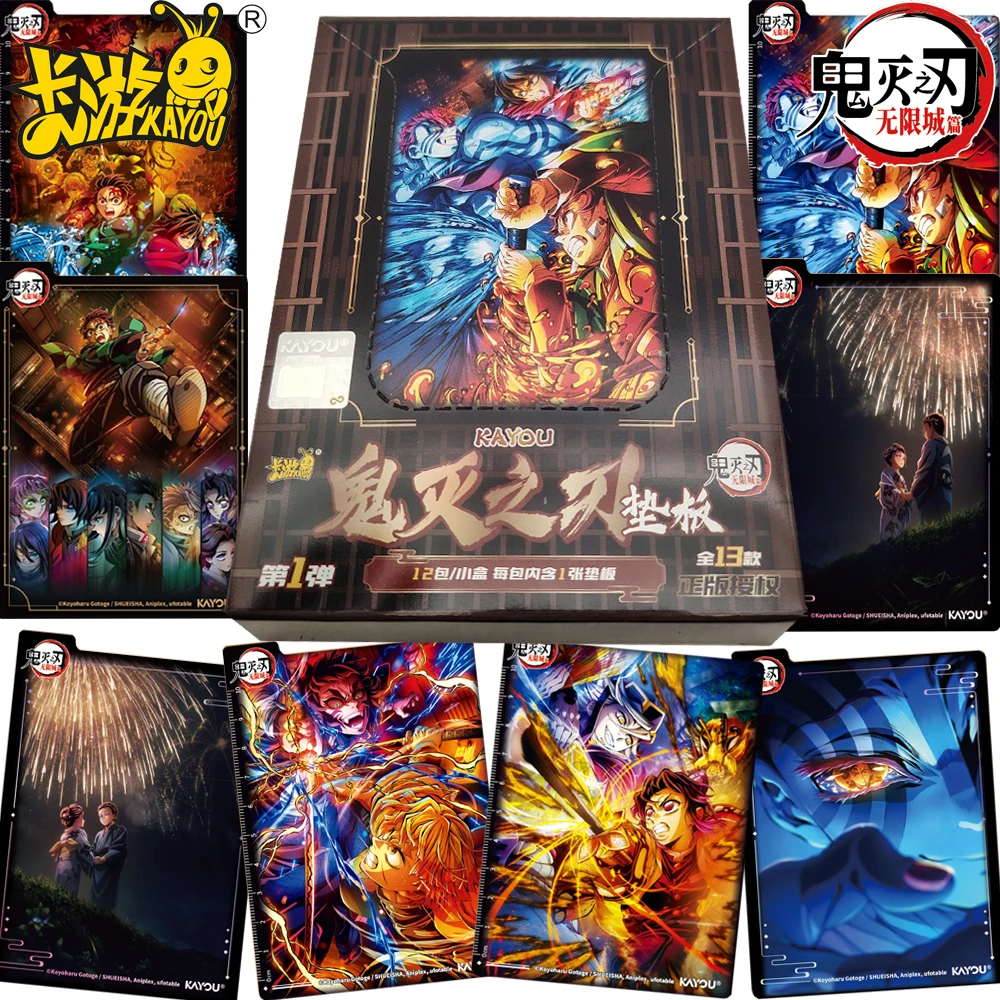 

Официальные коллекционные карточки KAYOU Demon Slayer: серия досок для рисования и письма, популярные персонажи аниме, карточки с жаркими битвами, подарок
