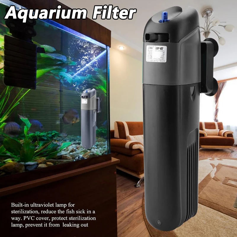 5W/8W Aquarium Filter UV Sterilisator Lampe Sauerstoff Pumpe Aquarium Wasser Reinigung Wasser Reinigung Fisch pet Liefert Für 220V