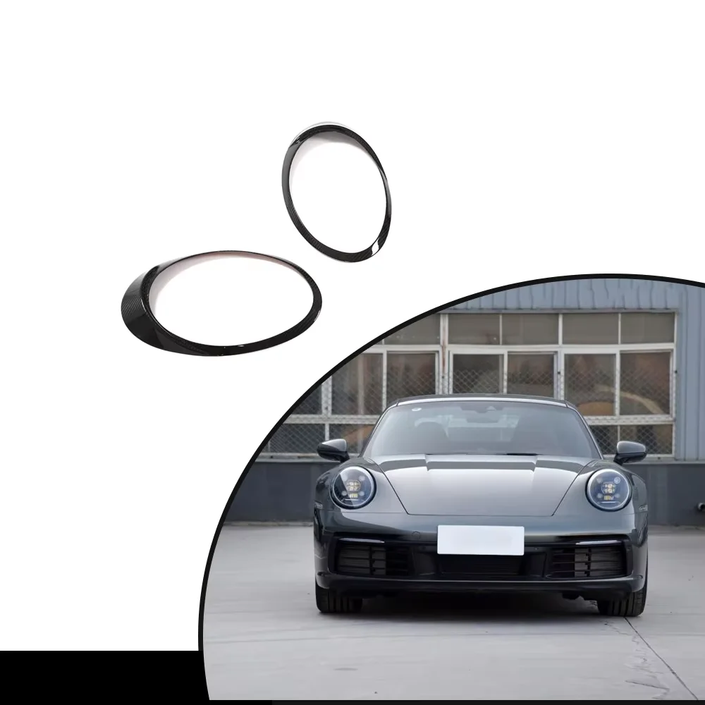 حواجب أمامية من الكربون 992 مسبقًا لبورشه 911 كاريرا توربو S GT3 Targa 2-Door 2019-2022 #2