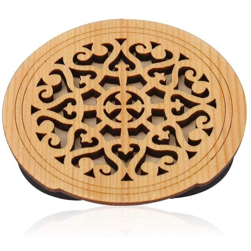 アコースティックフォークギター、サウンドブロック、フィードバックバッファー、スプルスウッド、eq、スタイル1用の木製サウンドホールカバー