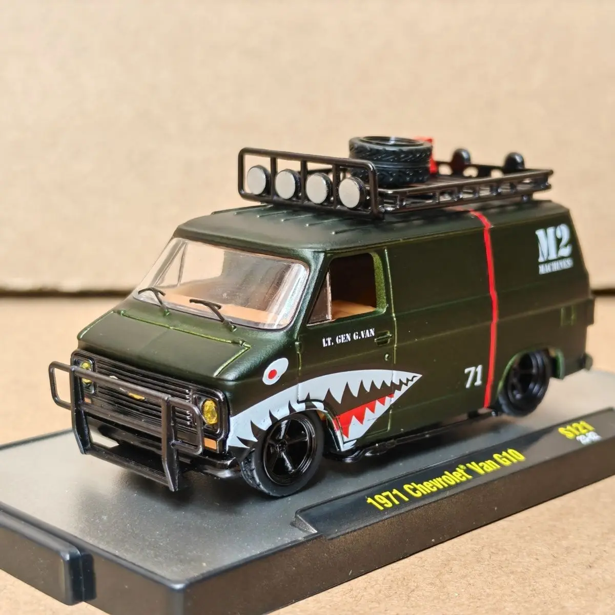 

Литая модель автомобиля 1/64 M2, модель автомобиля 1971 Chevrolet Van G10, модель автомобиля из сплава, комплект дисплеев для Chevrolet Van, коллекция, оригинальная коробка для хобби