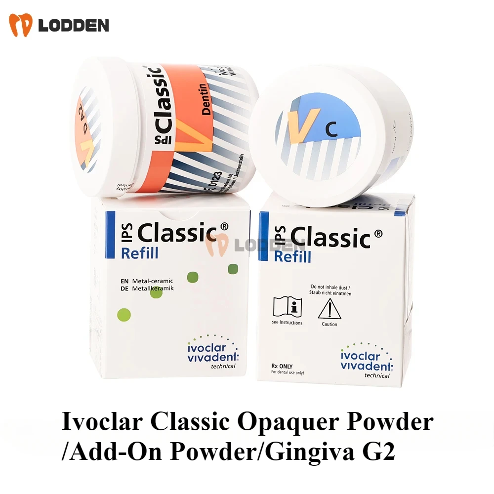 Ivoclar IPS Classic Opaquer Powder 80g Dental Porcelain Ceramic Powder Dental Materials Add-On Powder CP Gingiva G2