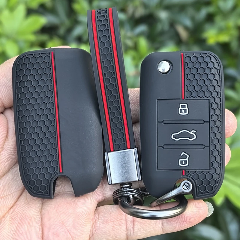 Capa Protetora de Silicone para Chave Automotiva (Flip Key) para Roewe RX5, MG3, MG5, MG6, MG7, MG ZS, GT, GS, 350, 360, 750 - Acessório de Proteção e Estilo