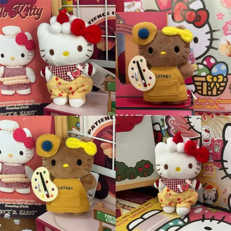 

Creative Sanrio Hello Kitty Plush Keychain Doll, Cute Cartoony Stuffed Toy Bag Pendant