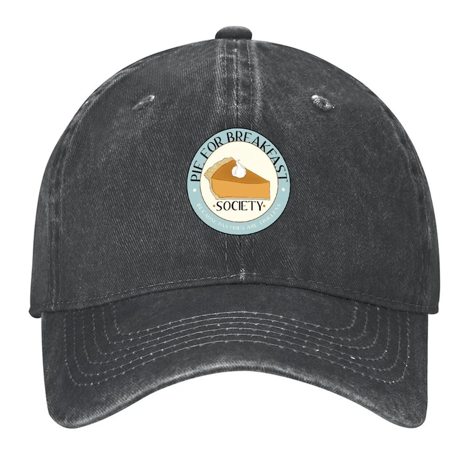 

Pie For Breakfast Society Baseball Cap hats for men cute Sun Hat For Children Hat Man Luxury Women's Golf Clothing Men's