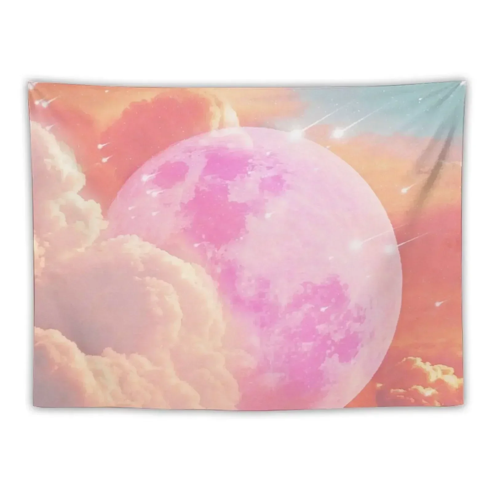 

Pink Moon Landscape Tapestry Room Decorator Room Decor Aesthetic Home Decor Carpet On The Wall Tapestry