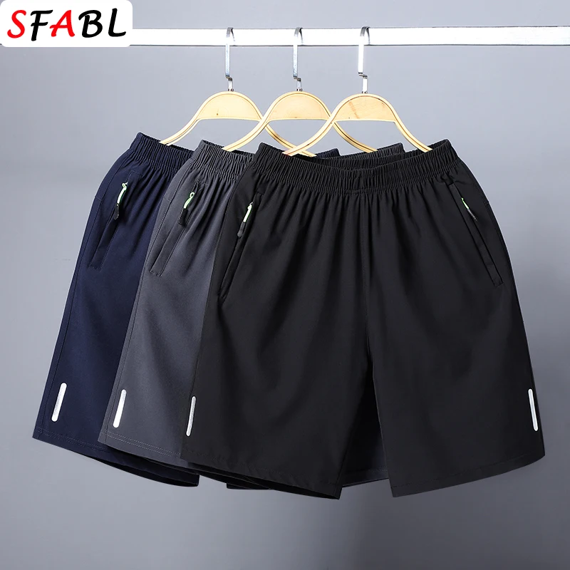 Quick Dry Breathable Men Board Shorts Fitness Elastic Joggers Running Shorts Summer Gym Workout Sportswear Men\'s Shorts Bottom