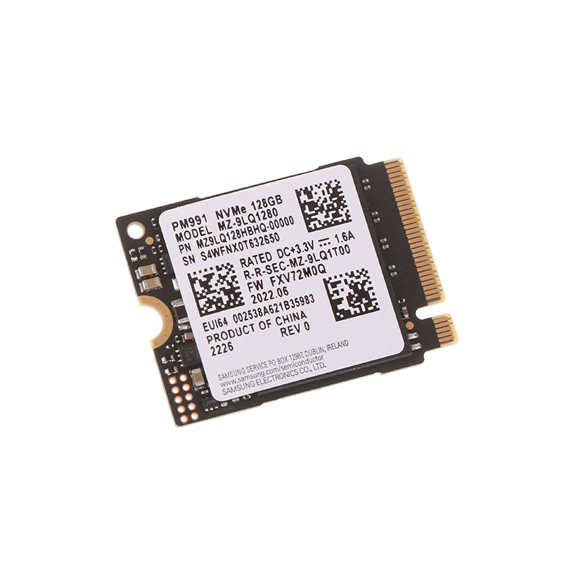 PM991 128G 2230 3.0 NVME SSD High Speed Data Transfer For Laptop Tablets Storage Hard Disk Card