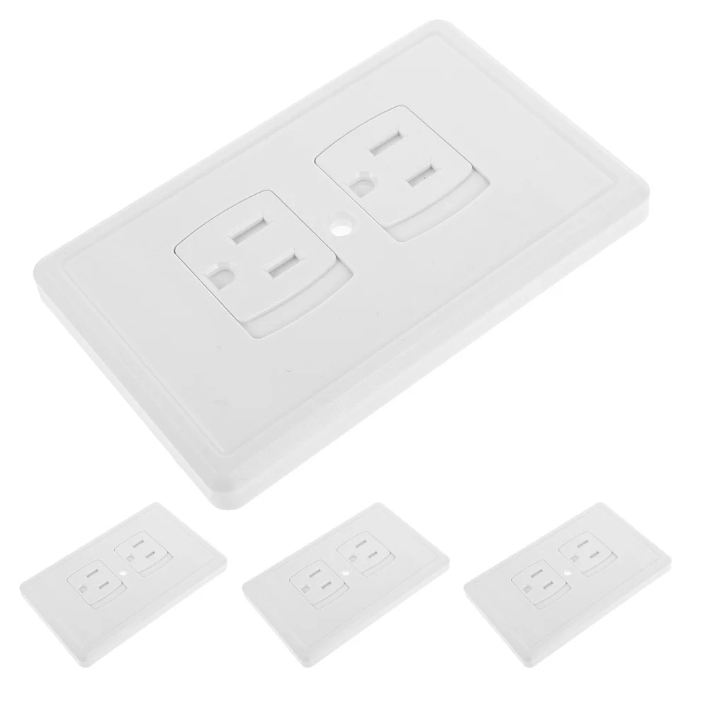 4 قطعة مقبس سلامة الطفل يغطي حماة منفذ الإغلاق الذاتي 4.7 "X2.9" لمنفذ المسمار المركزية المضادة للصدمات الكهربائية الجدار
