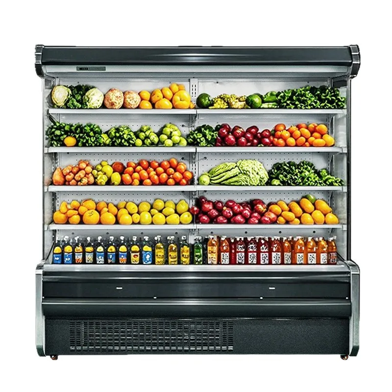 

Air curtain cabinet, supermarket convenience store fruit and vegetable air curtain cabinet vegetable fresh-keeping cabinet