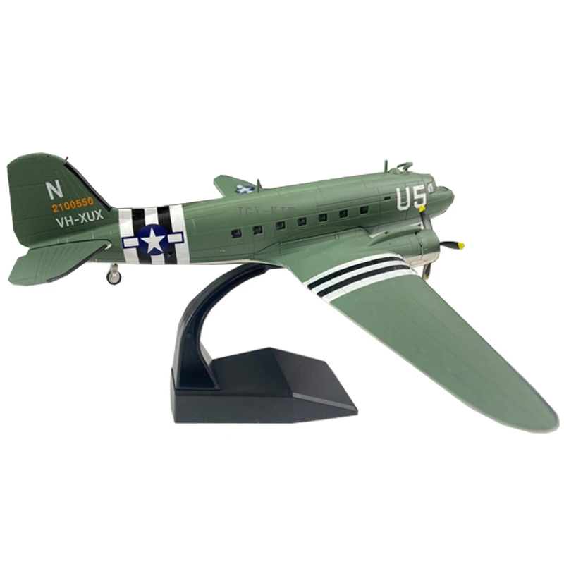 1:100 C47 Transport Fighter U5 Bult Route Transport Diecast Metaal Simulatie Afgewerkt Legering Vliegtuig Model Ornament Speelgoed Collectie