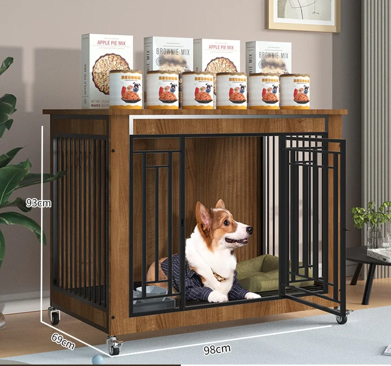 

Four Wheels Heavy Duty Stackable Metal Pet Playpen Crate Dog House Cage Large Heavy Duty Pet Dog Crate Dog Cage