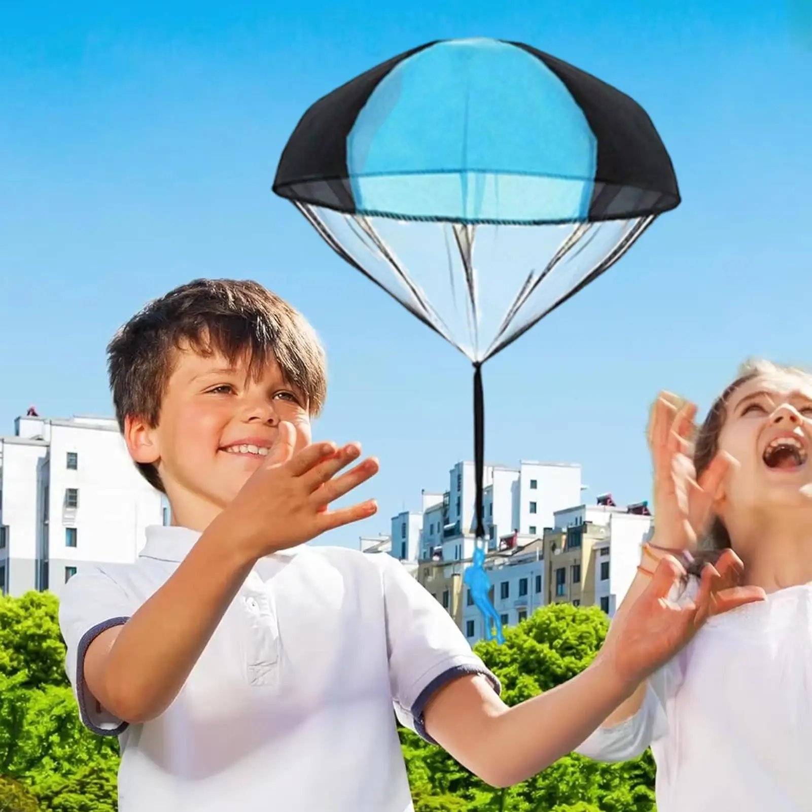 Toy Parachute Figures Fun Portable Sports Game Stocking Stuffers Parachute Toys for Desktop Christmas School Home Party Hobby