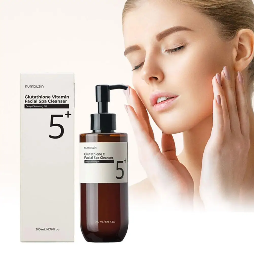Numbuzin 5+ Óleo de Limpeza de Glutationa Limpe Profundamente Equilibre Óleo Umidade Antioxidante Suave Não Secagem Emulsifica rapidamente