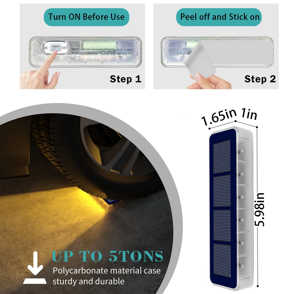 أضواء للأرضيات الشمسية في الهواء الطلق إضاءة مقاومة للماء خطوة الرصيف درج مصباح حديقة IP68 السيارات تشغيل/إيقاف تعمل بالطاقة الشمسية حوض درب الإضاءة #3