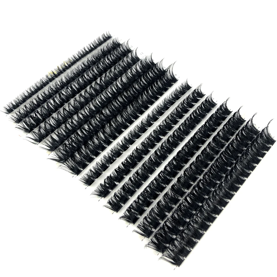 Pestañas de Visón 60D/80D 100/280 Paquetes Naturales Extensión de Pestañas 3D Volumen Ruso Racimos Individuales Herramientas de Maquillaje 4
