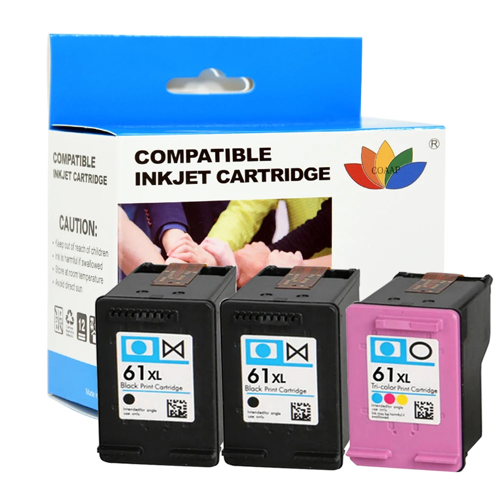 

COAAP 61XL HP61XL Premium Remanufactured InkJet Ink Cartridge for HP61 for HP Envy 1510 4500 4502 4500E 1050 4630 5530 Printer
