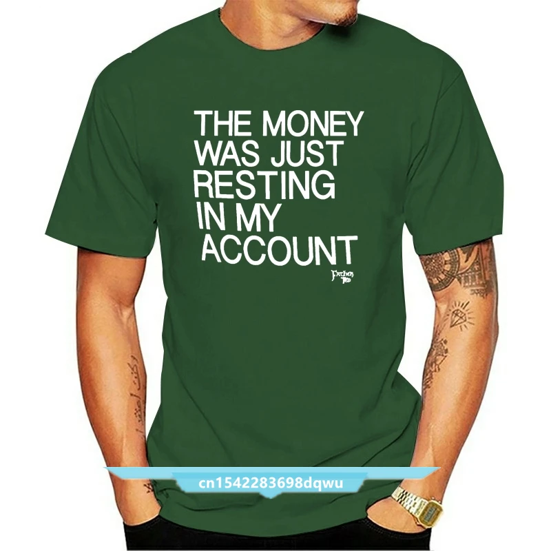 The Money Was Only Resting In My Account Gent Official Father Ted T shirt Navy Short Sleeve T shirt Tops