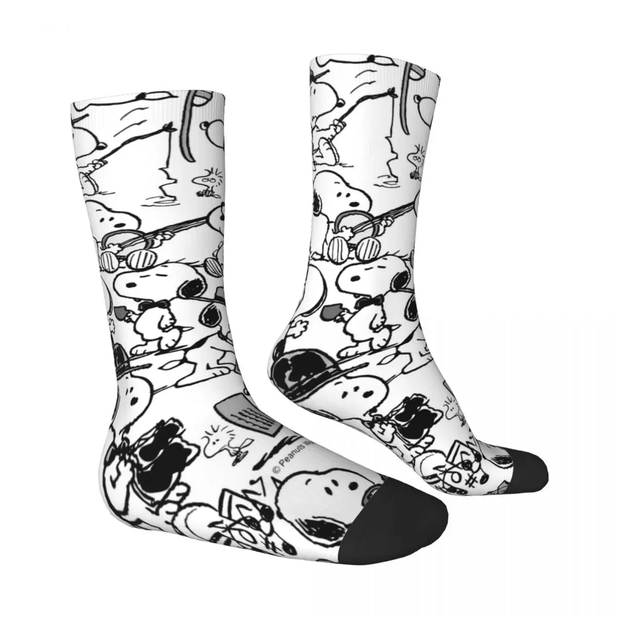 SNOOPY calcetines de calabaza de Halloween de dibujos animados medias modernas mujeres hombres calcetines deportivos al aire libre de calidad diseño de otoño calcetines antideslizantes