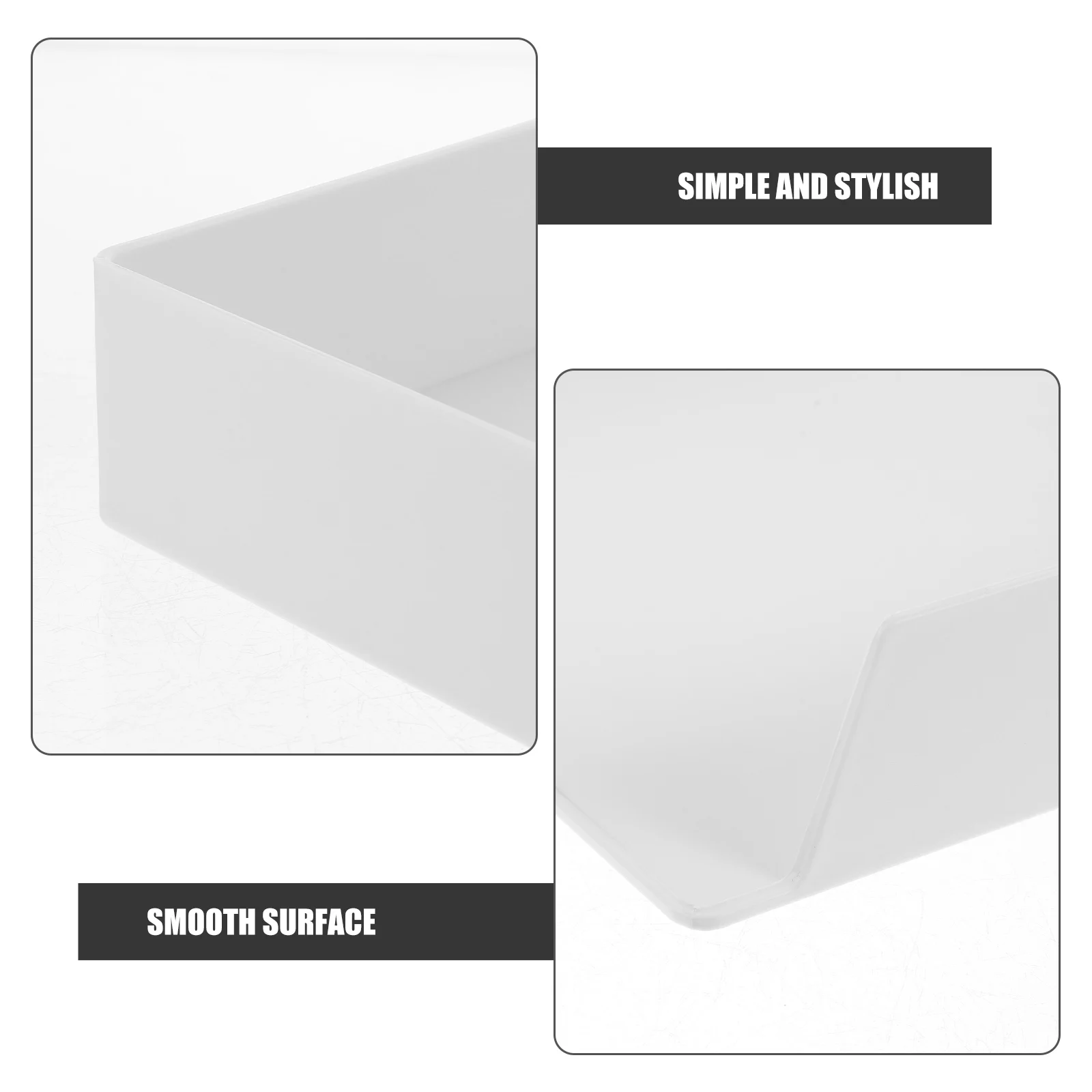 

3 Pcs Organiser File Storage Box Shelving Rack Stationery Container Office Desk Organizers and