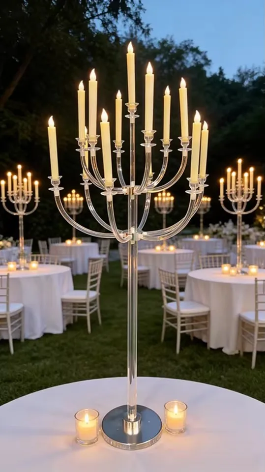 2-10 Stück Acryl-Kerzenhalter im klaren Kristallstil, luxuriöse Hochzeitsdekoration, Outdoor-Ornament, Kerzenständer für besondere Anlässe – Detail 5