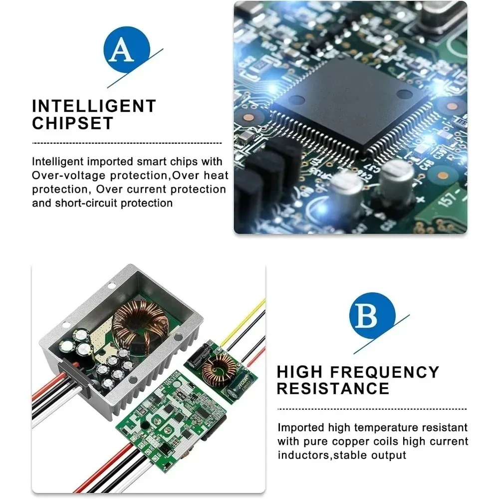 DC DC 12V to 13.8V/15V/19V 4-30A Step-up Module Boost Converter Voltage Regulator Waterproof Power Adapt Volt Transformer Module 6