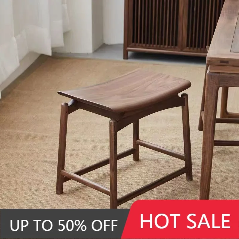 Solid Wood Stool Portable Removable Shoe Changing Stools Multifunctional Luxury Ottoman Living Room Dining Chair Room Furniture