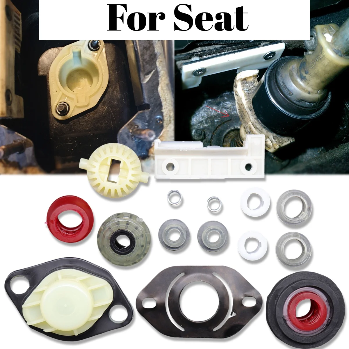 1Set Front Gear Gearbox Shift Linkage Bush Repair Kit Manual Car Parts For SEAT Cordoba 6K1 6K2 6K5 Ibiza Mk2 Inca Toledo Mk1