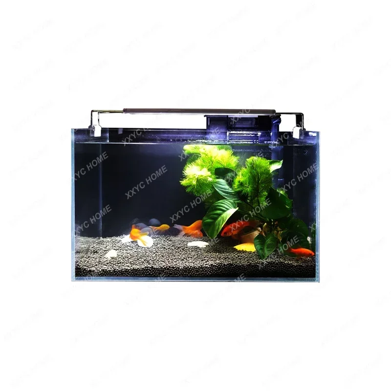 

Glass Rectangular Glass Fish Globe Turtle Jar Ecological Fish Tank Landscape Fish Tank Glass Bare Cylinder