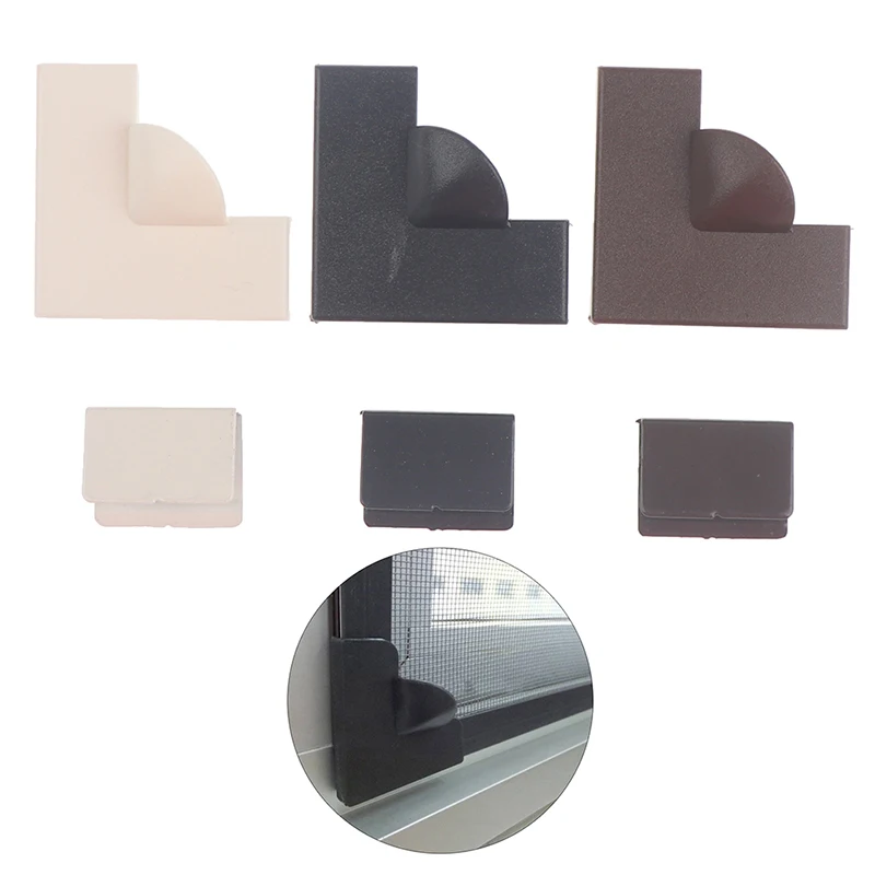 1PC DIY Magnetic Screen Window Corner Invisible Screen Window Accessories PVC Plastic Frame Strip Windproof Buckle Adhesiv