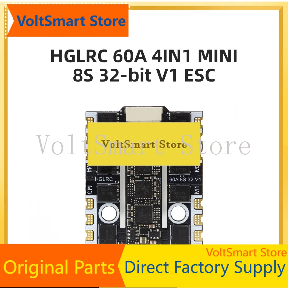 VoltSHGLRC 60A 4in1 MINI 8S 32-Bit V1 BL32/AM32 ESC FPV Racing Spare Parts