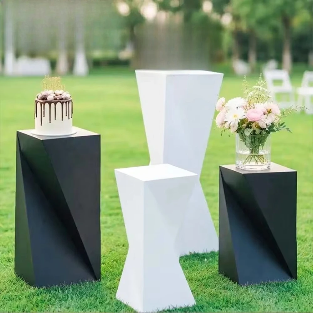 Wedding Column Metal Gold Cake Stand Cylindrical Dessert Stand Base Party Decoration Set